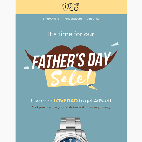 Father's Day Watch Promo